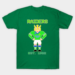 Canberra Raiders - 8 Bit Pixel Art - EST. 1982 T-Shirt